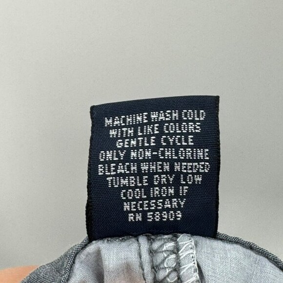 Roundtree & Yorke Mens Floral Blue Swim Trunks Size 38 Elastic Waist With Pocket - Picture 6 of 7